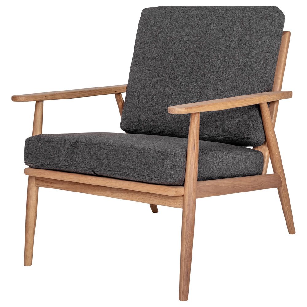 Moe's Home Collection Harper Lounge Chair in Anthracite, , large