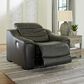Ashley Center Line Power Recliner in Dark Gray, , large