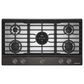 KitchenAid 36" Gas Cooktop with Backlit Knobs and Griddle in Black Ore, , large