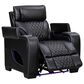Titanic Furniture All Star Power Recliner with Power Headrest in Black, , large