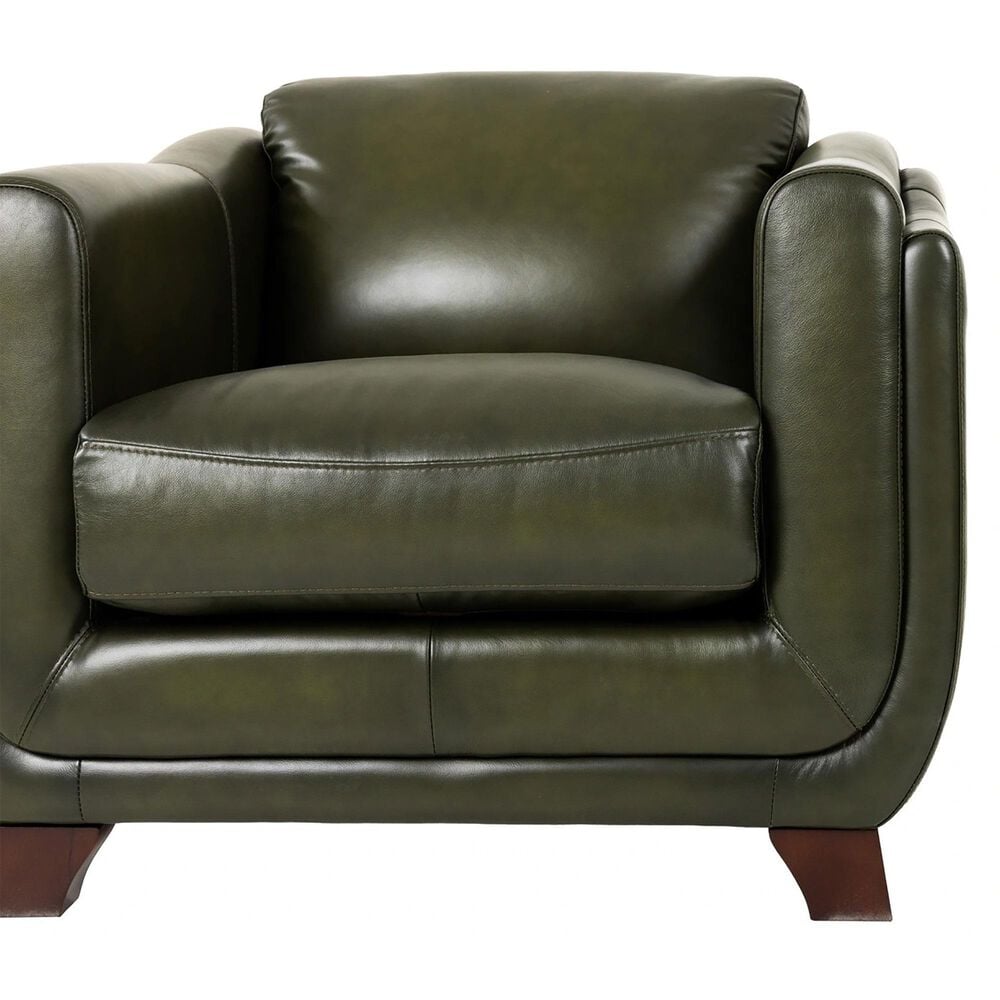 Hydeline Fremont Leather Accent Chair in Forrest (Set of 2), , large