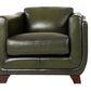 Hydeline Fremont Leather Accent Chair in Forrest (Set of 2), , large