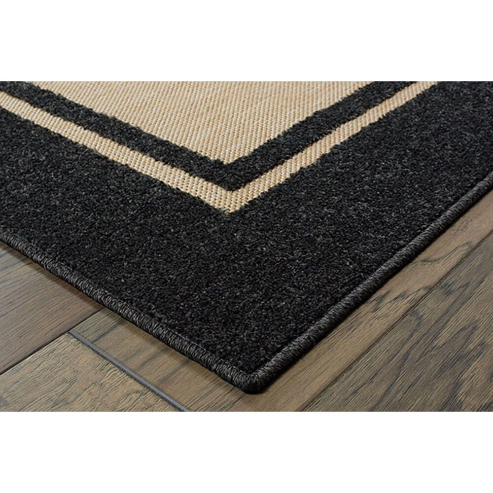Oriental Weavers Cayman 5594K 9&#39;10&quot; x 12&#39;10&quot; Sand and Charcoal Area Rug, , large