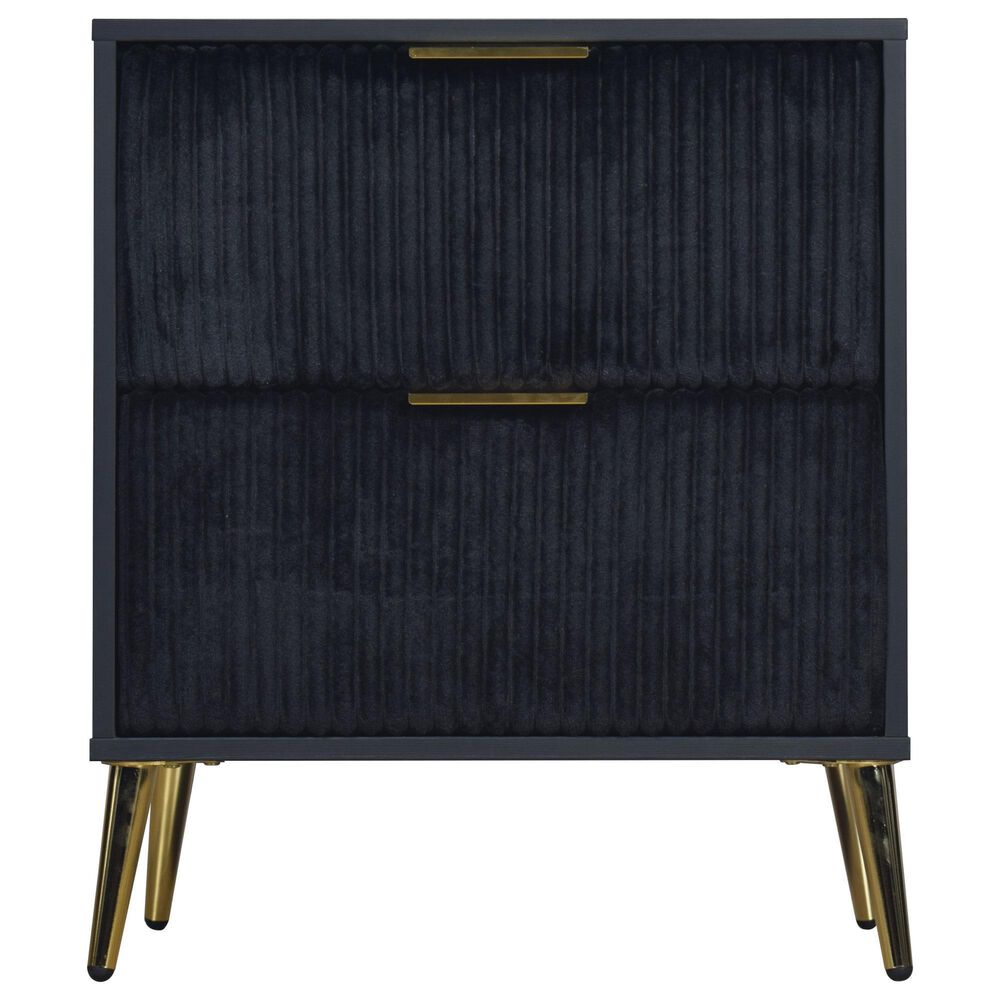New Heritage Kailani 4-Piece King Bedroom Set in Black and Gold, , large