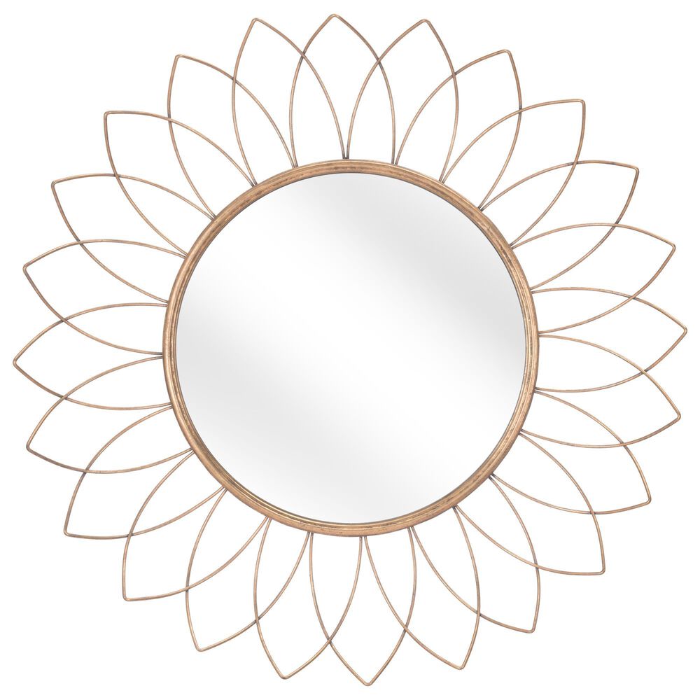 Zuo Modern Jayne Mirror in Gold, , large