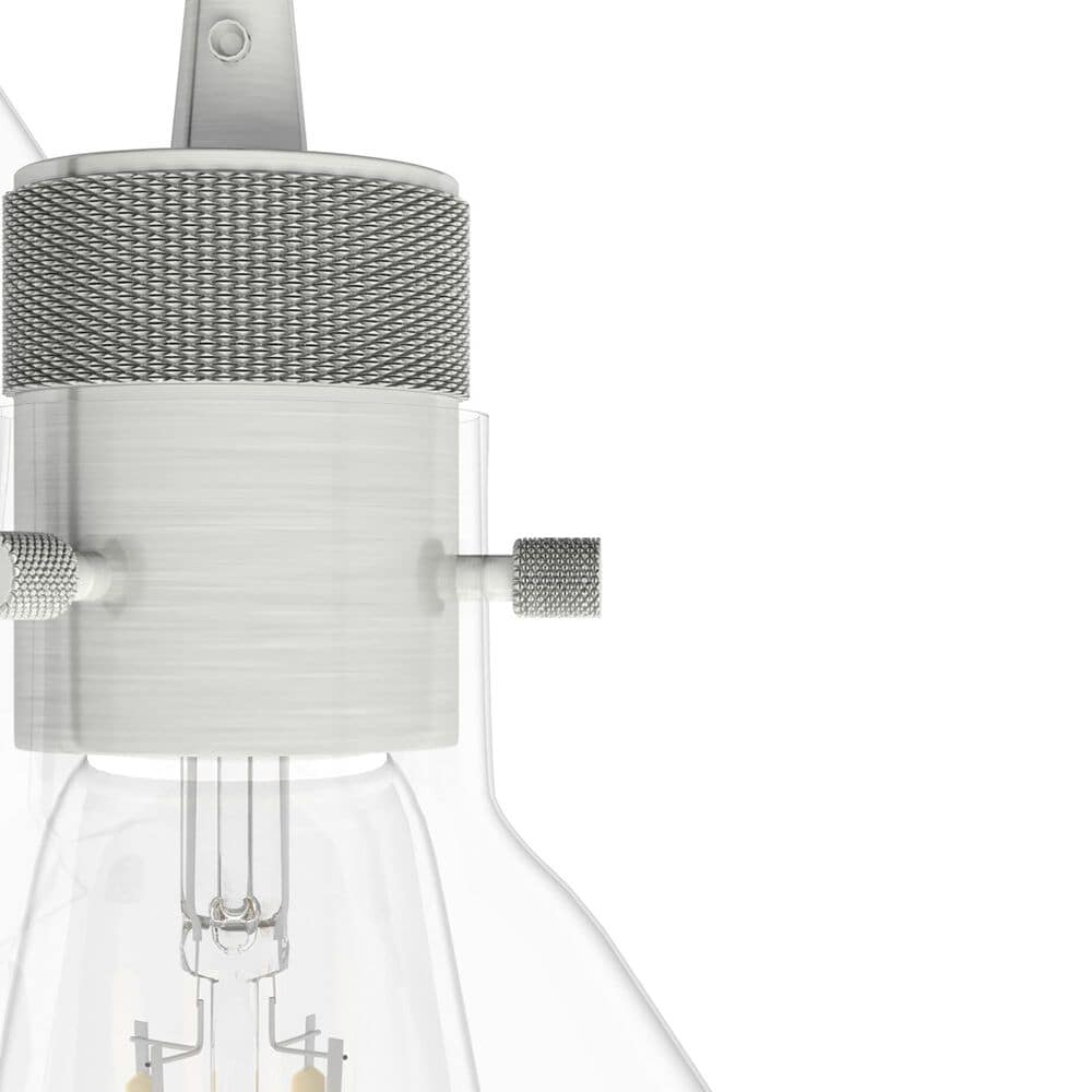 Hunter Van Nuys 3-Light Round Cluster in Brushed Nickel, , large