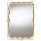 Baxton Studio Fredrika Scalloped Accent Wall Mirror in Antique Gold Leaf, , large