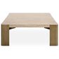 Uttermost Caress Coffee Table in Honey Beige and Antique Brass, , large