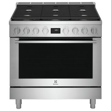 Electrolux 36" Dual-Fuel Freestanding Range with True Convection in Stainless Steel, , large