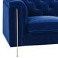 Steve Silver Charlene Stationary Loveseat in Sapphire Blue Velvet, , large