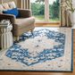Safavieh Micro-Loop 4" x 6" Navy and Ivory Area Rug, , large