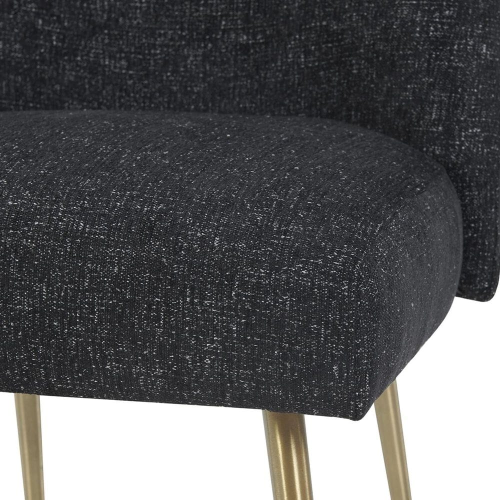 Tov Furniture Batik Linen Dining Chair in Black, , large