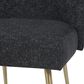Tov Furniture Batik Linen Dining Chair in Black, , large