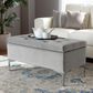 Baxton Studio Mabel Storage Ottoman in Grey, , large