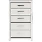 Ashley Zuraleus 6-Drawer Chest in Matte White and Chrome, , large