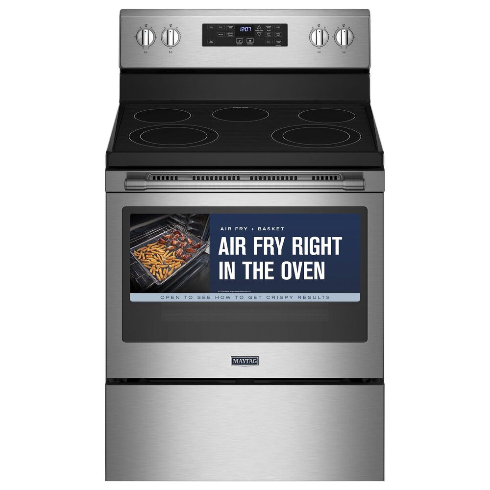 Maytag 2-Piece Kitchen Package with 5.3 Cu Ft. Electric Range and Microwave in Stainless Steel, , large
