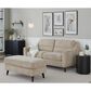 LumiSource Carly Bench Ottoman in Beige, , large