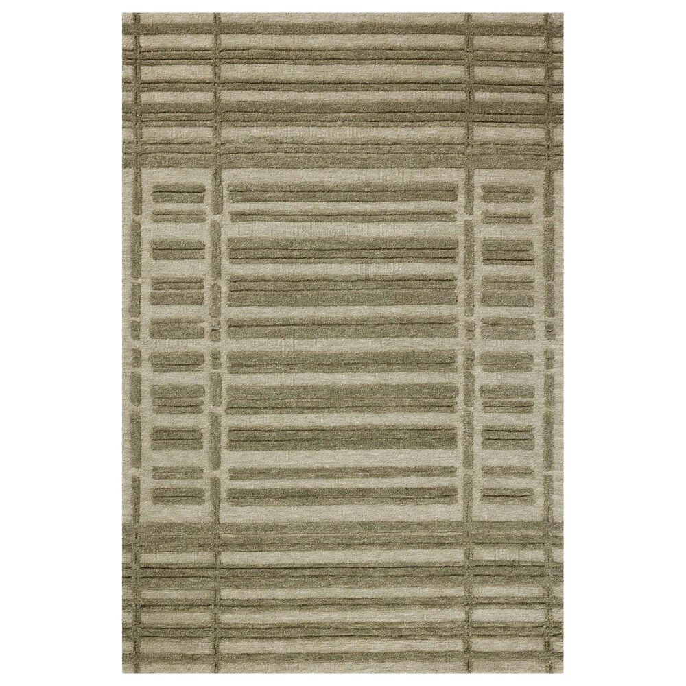 Chris Loves Julia x Loloi Bradley 8"6" x 11"6" Sage and Olive Area Rug, , large