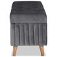 Baxton Studio Hanley Storage Ottoman in Grey, , large