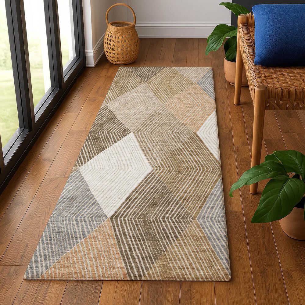 Dalyn Rug Company The Reserve TR11 Copper 2&#39;3&quot; x 7&#39;6&quot; Indoor/Outdoor Runner, , large