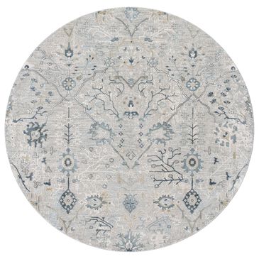Surya Brunswick 7"10" Round Dusty Sage, Light Beige, Taupe, Medium Gray and Deep Teal Area Rug, , large