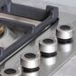 Bertazzoni 36" Professional Gas Cooktop with 5 Brass Burners in Stainless Steel, , large
