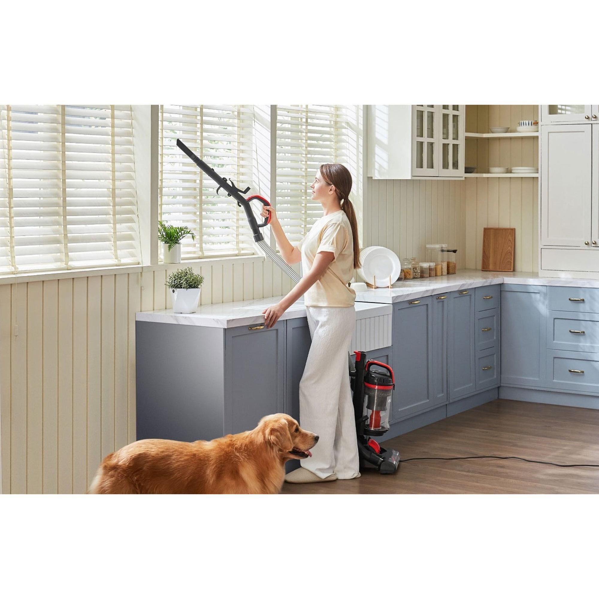 Eureka MaxSwivel Pro Upright Vacuum Cleaner with Pet Tool in Red