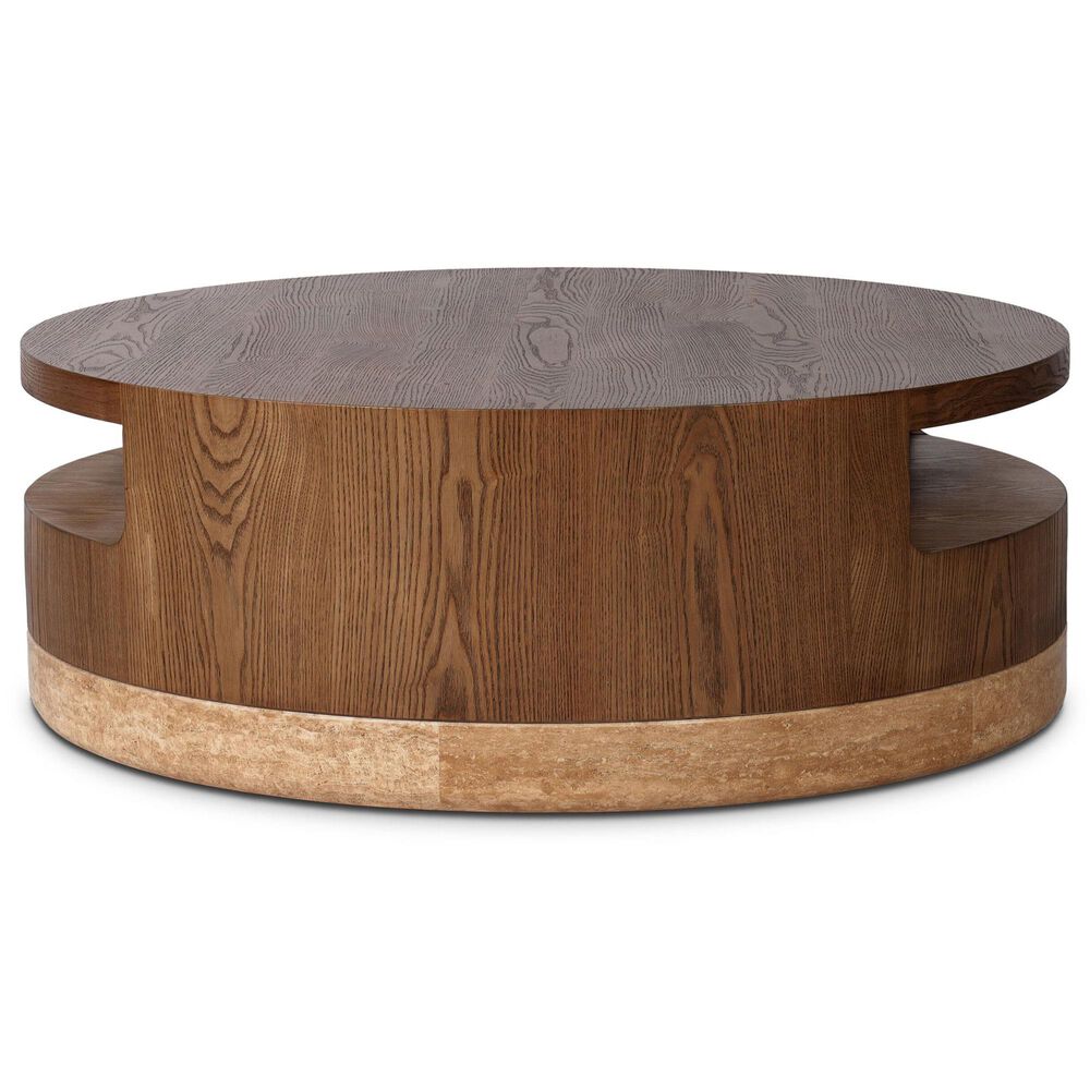 Four Hands Sager Coffee Table in Golden and Amber Ash, , large