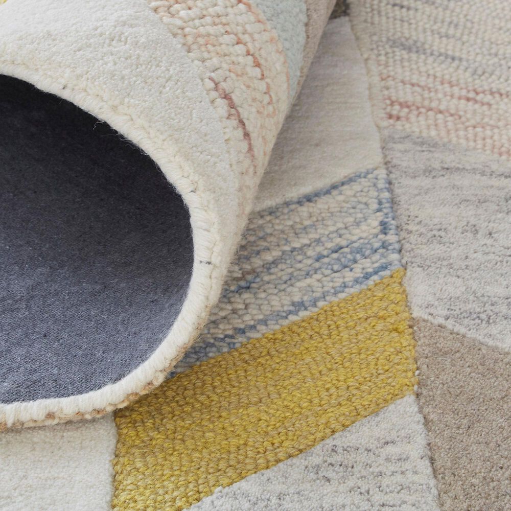 Feizy Arazad 5&#39; x 8&#39; Gray and Gold Area Rug, , large
