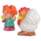 Little People Little People Sofie and Rooster Figure in White, Red, Orange, Green, Pink and Yellow, , large