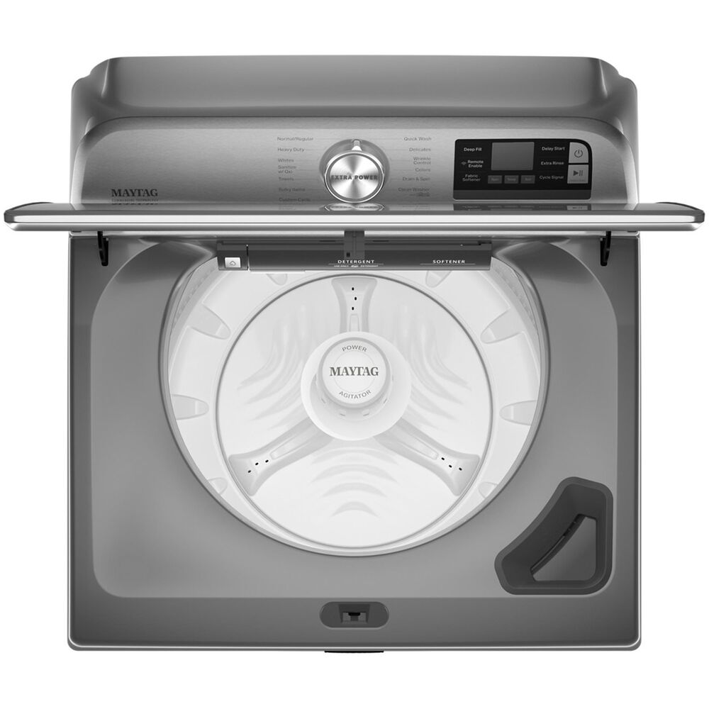 Maytag 5.2 Cu. Ft. Top Load Washer with Agitator in Metallic Slate, , large