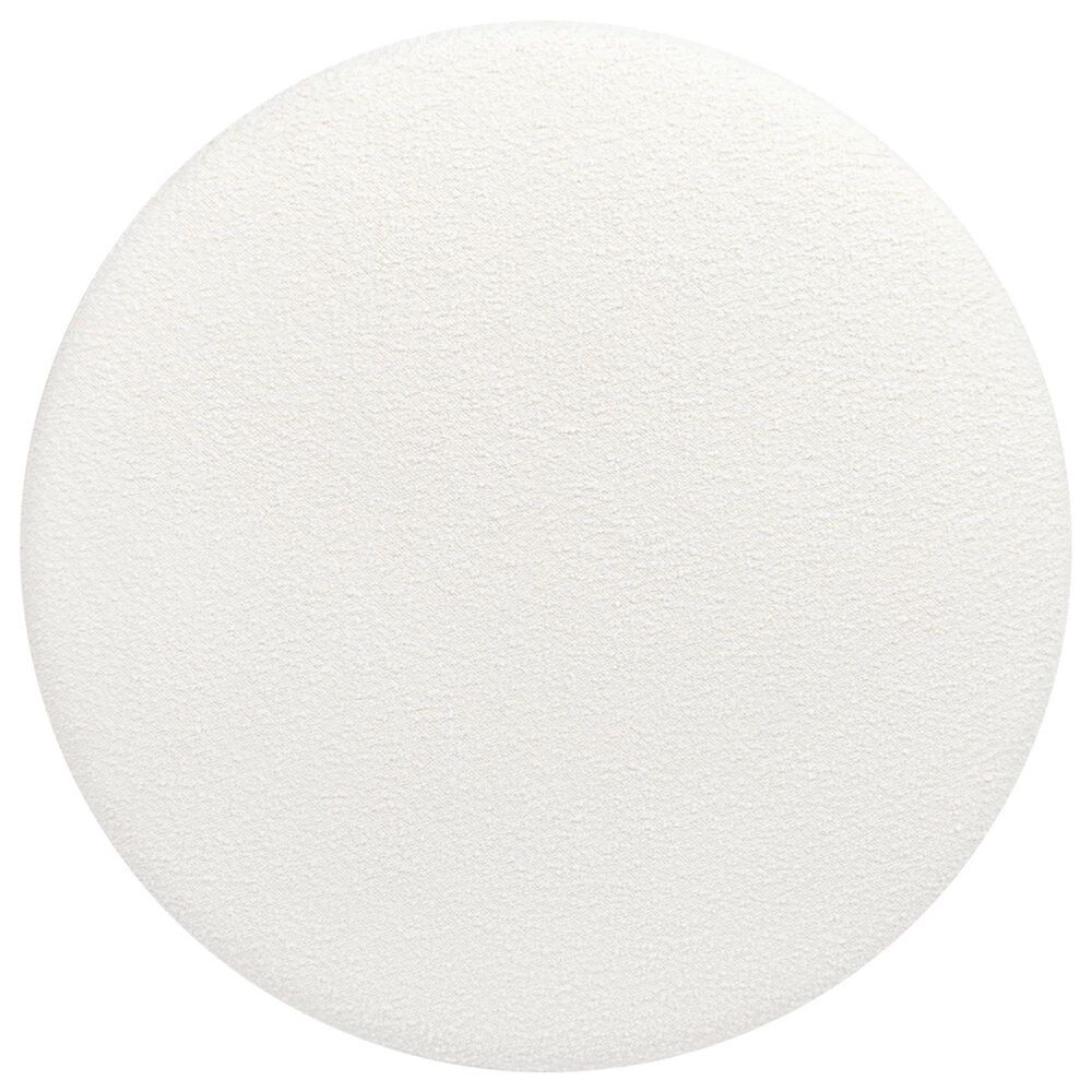 Jennifer Taylor Home Bali Upholstered Cocktail Ottoman in Ivory White, , large