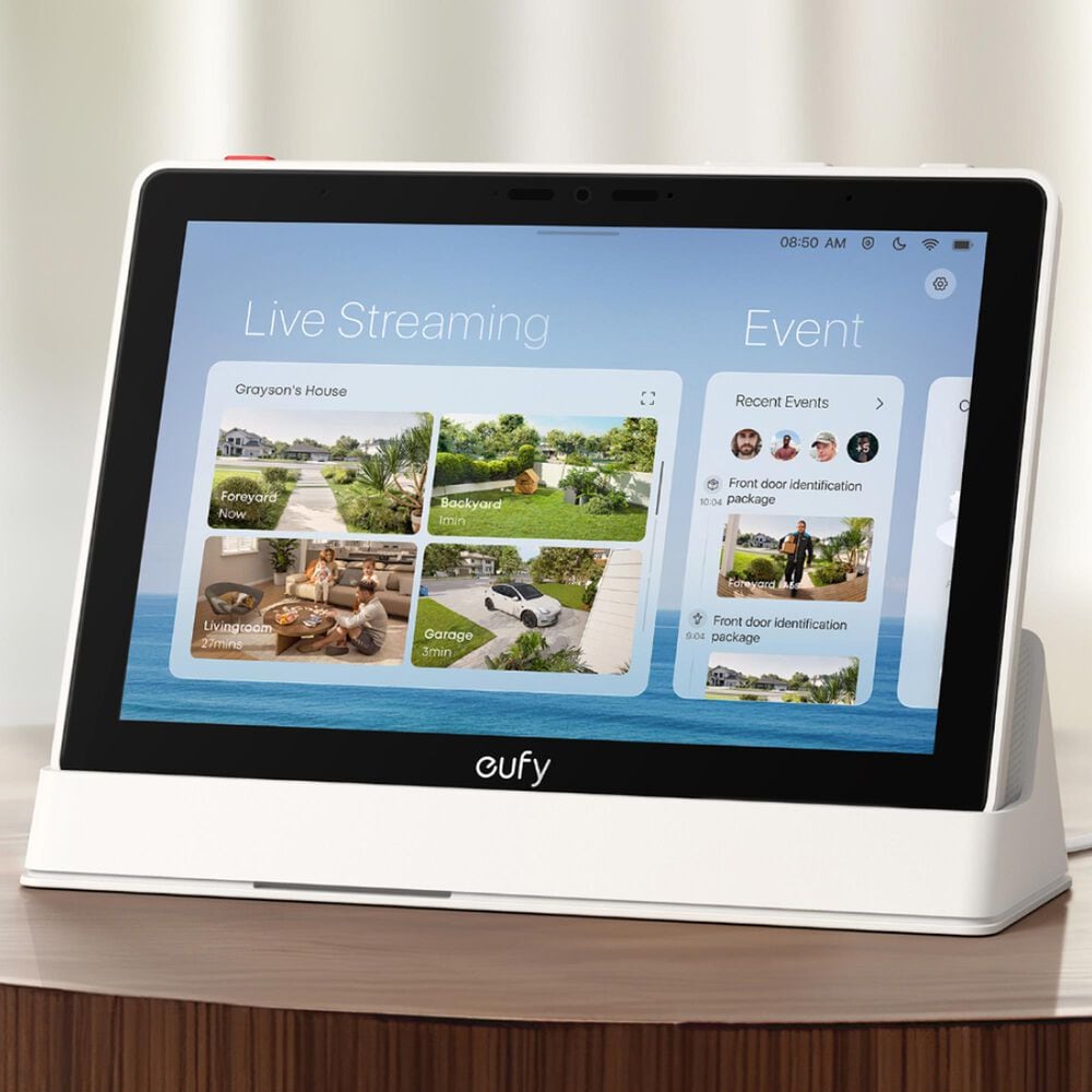 eufy 8" All-in One Smart Home Hub E10 Smart Display with Control Panel in Black, , large