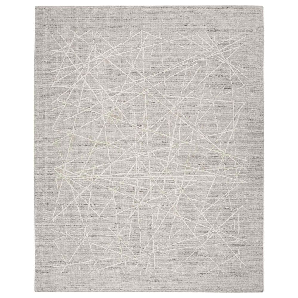 Nourison Wander 9"9" x 13"9" Grey Area Rug, , large