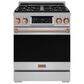 Thor Kitchen Gordon Ramsay 4.55 Cu. Ft. 30" Professional Liquid Propane Range with Rose Gold Handle Kit in Stainless Steel, , large