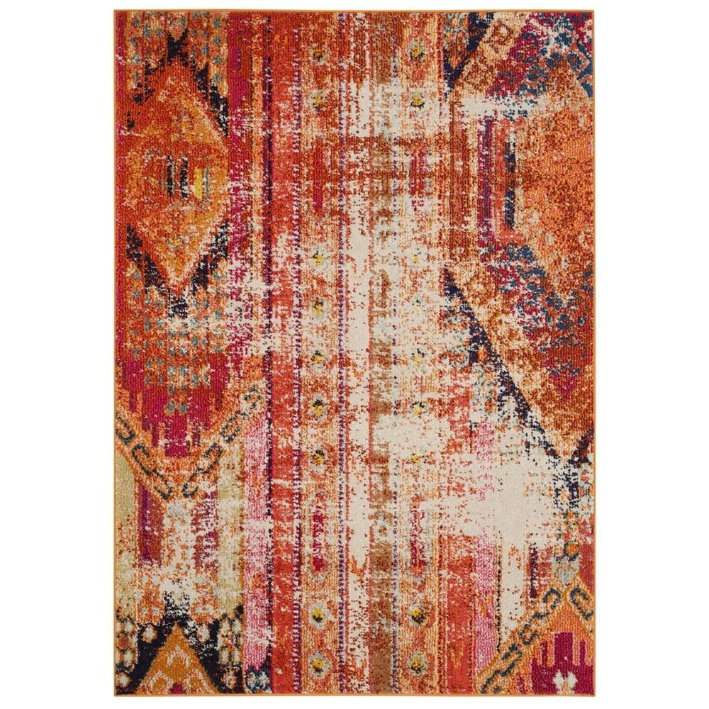 Safavieh Monaco MNC222H-4 4&#39; x 5&#39;7&quot; Orange/Multi Area Rug, , large