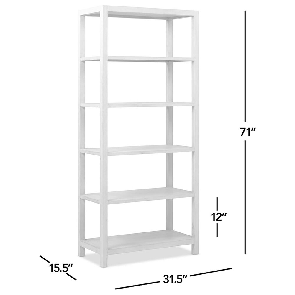 Jennifer Taylor Home Ellis 5-Shelf Bookcase in Light Natural Cerused, , large