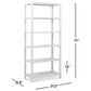Jennifer Taylor Home Ellis 5-Shelf Bookcase in Light Natural Cerused, , large