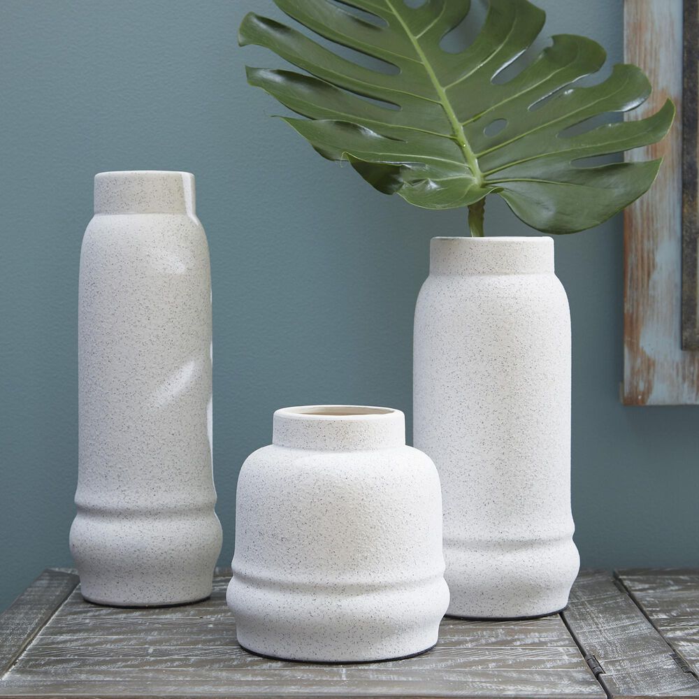 Ashley Jayden Vase in White &#40;Set of 3&#41;, , large