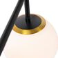 Creative Coop Austin 5-Light Sputnik Flush Mount in Black and Gold, , large
