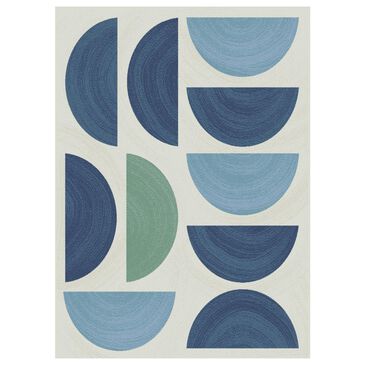 Balta Rugs Franciszka Geometric 5"3" x 7" Blue Area Rug, , large