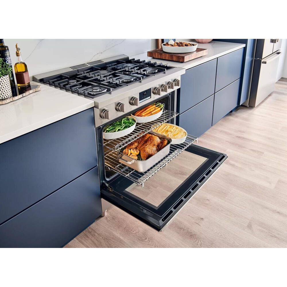 Bosch 36&quot; Freestanding Dual Fuel Range in Stainless Steel, , large