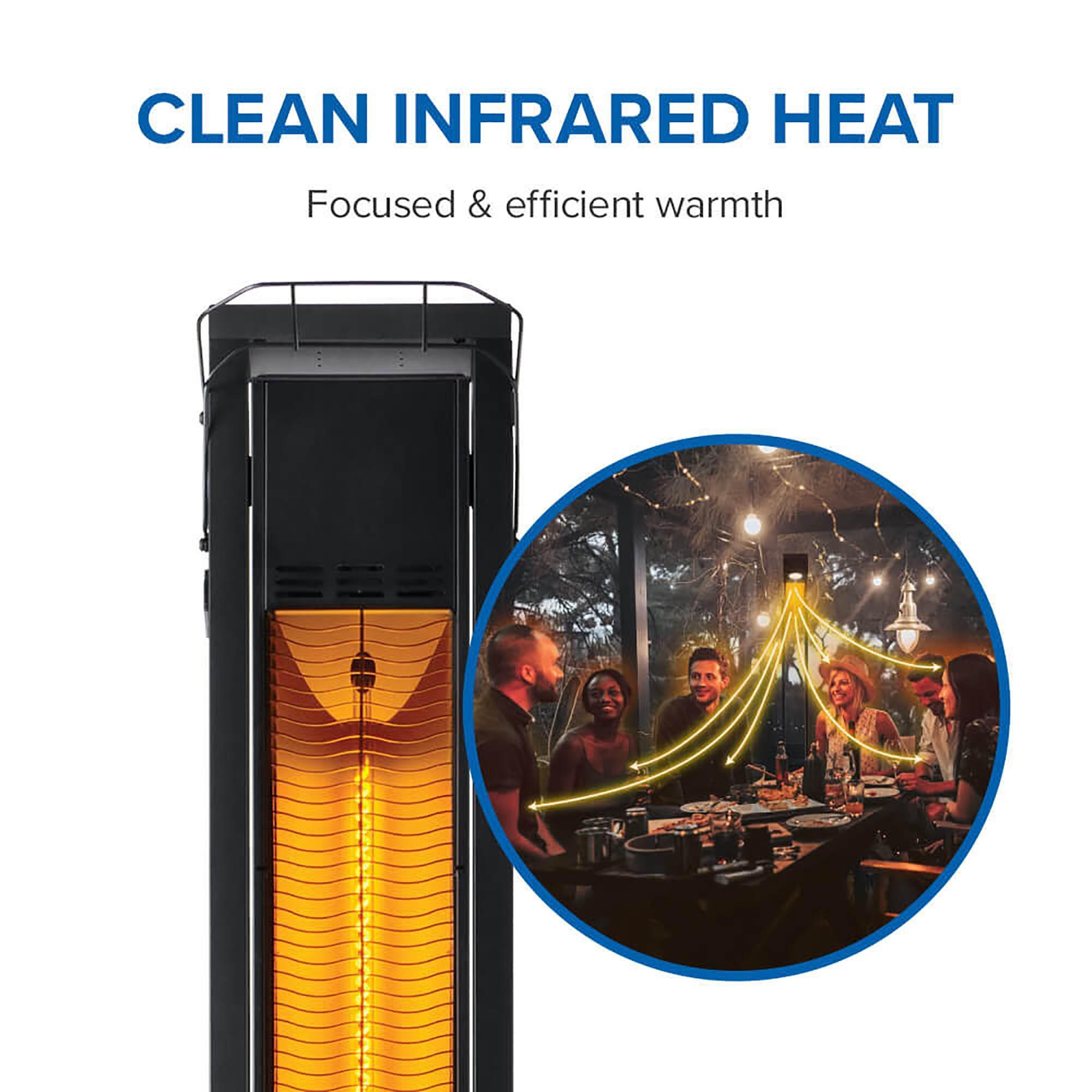 Napoleon Phantom Freestand Outdoor Electric Infrared Heater in