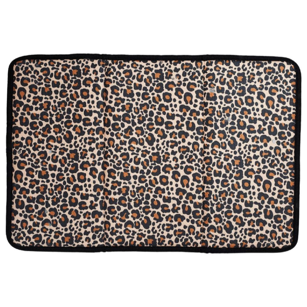 Once Again Home Leopard Drying Mat in Pecan, , large