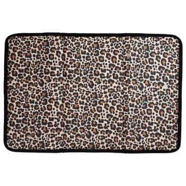 Once Again Home Leopard Drying Mat in Pecan, , large