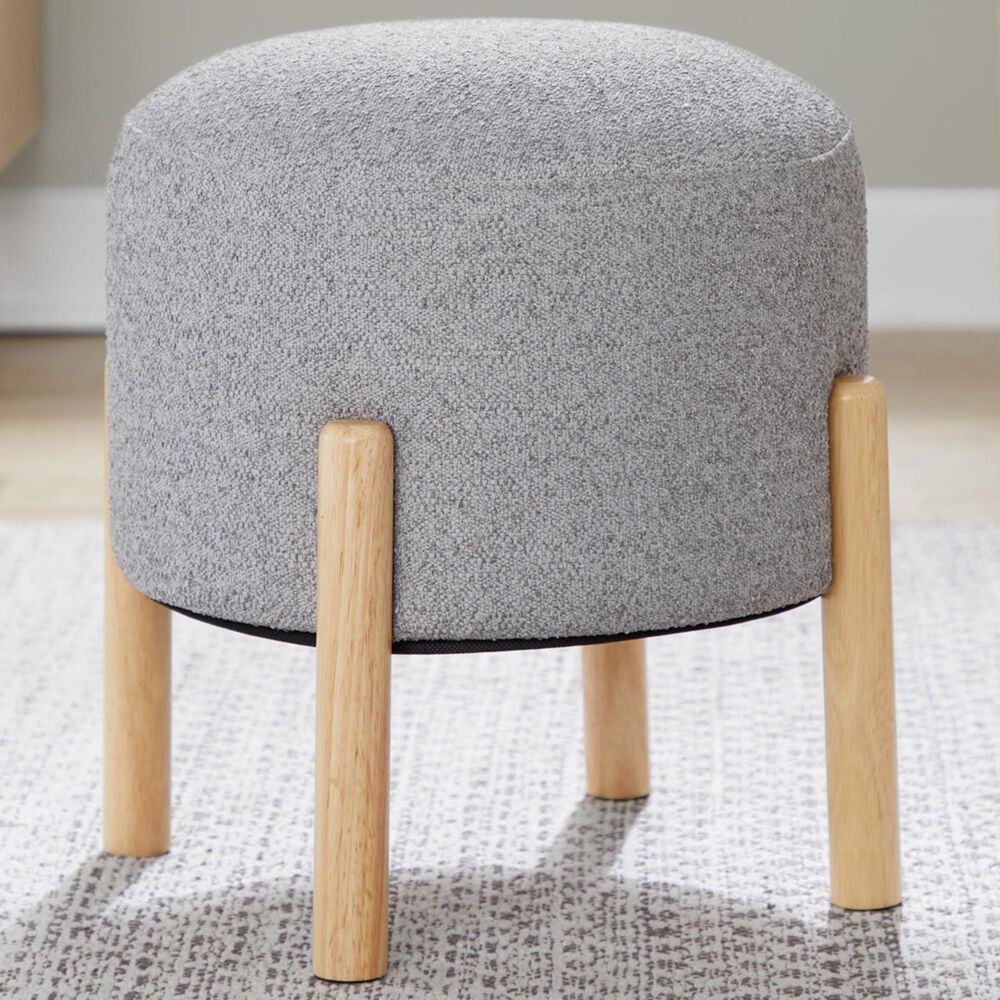 Lumisource Michelle Terry Ottoman in Light Grey, , large
