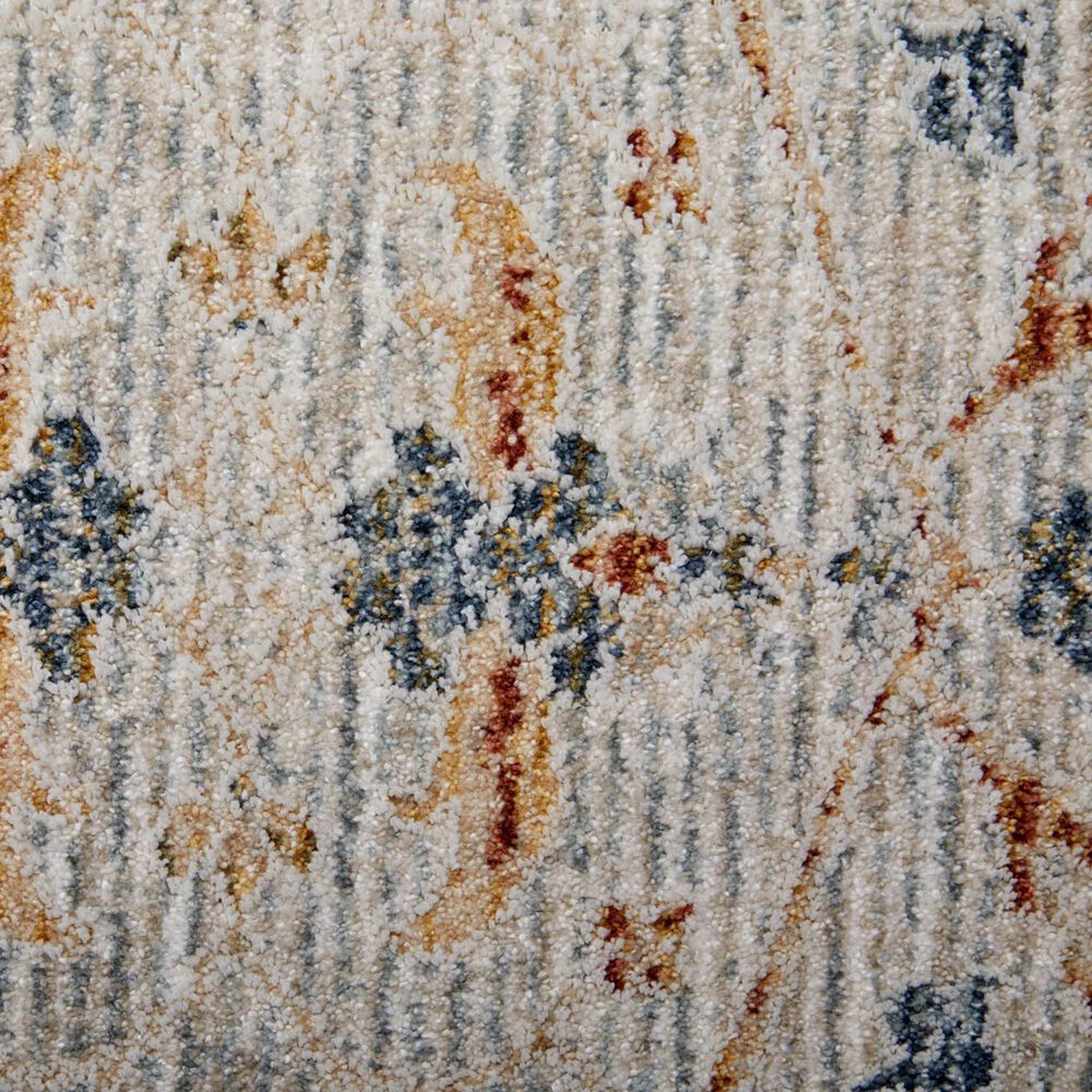 Feizy Pasha 39M4F 2&#39;6&quot; x 7&#39;3&quot; Ivory and Multicolor Runner, , large