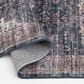 Central Oriental Rugease Velveteen Chantal Rust and Dark Grey 2"3" x 6" Runner, , large