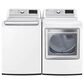 LG 7.3 Cu. Ft Front Load Turbo Steam Gas Dryer in White, , large