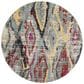 Safavieh Adirondack ADR209F 6" Round Light Grey and Red Area Rug, , large